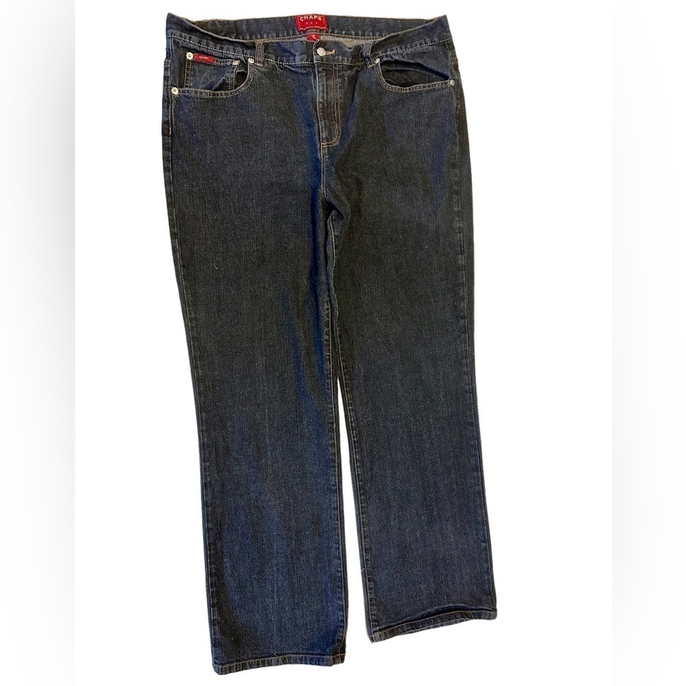 CHAPS Denim , Delaney Straight Leg , Black, Size 16, (36-30)